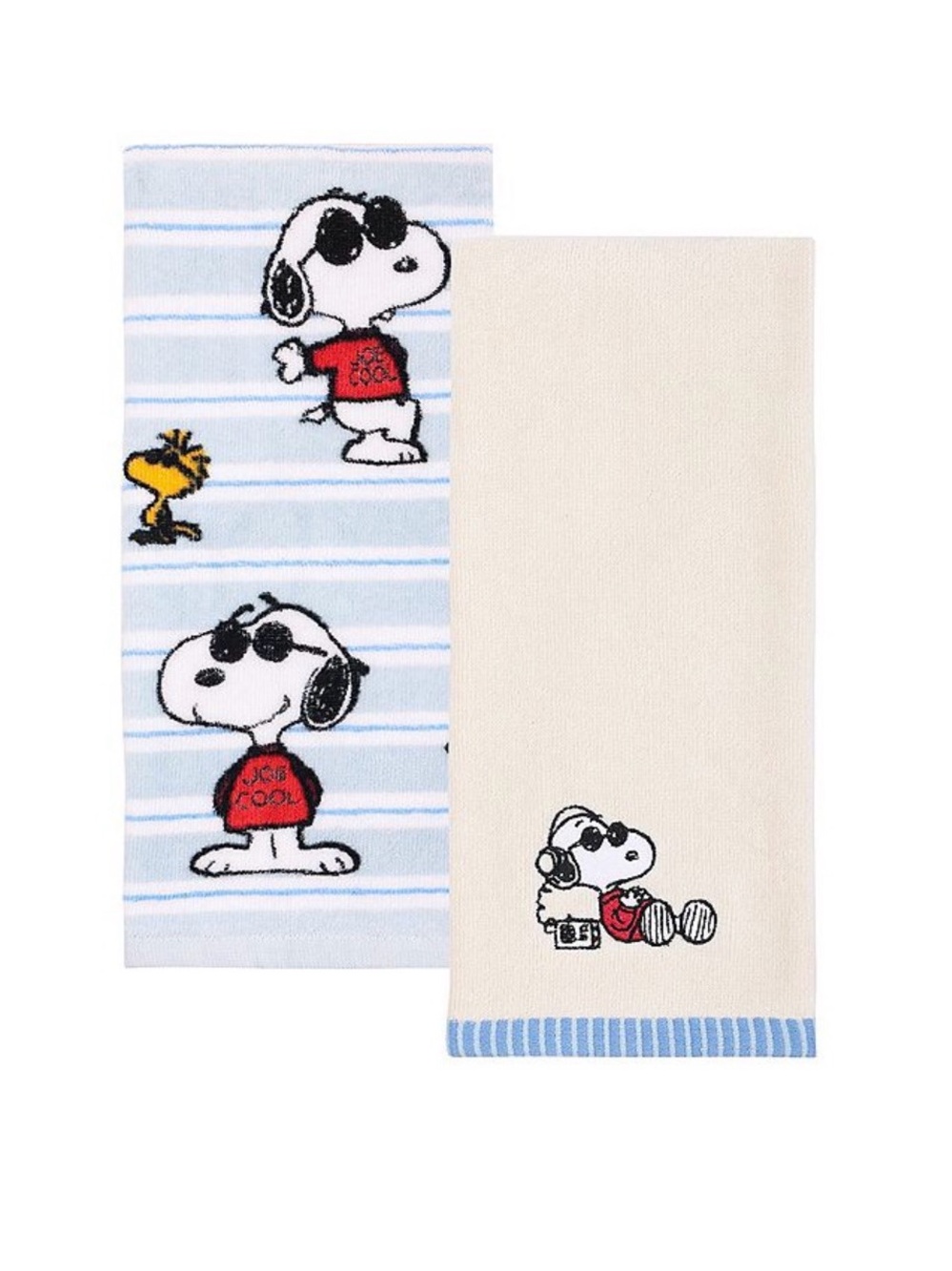 Peanuts Snoopy Woodstock Hand Towels Set of 2 Cotton 16x25 in. Home Decor New